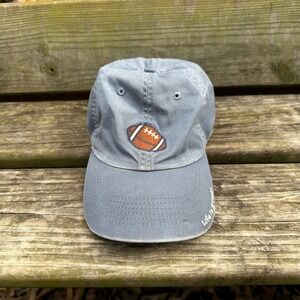 Life is Good Kids Football Hat Blue Cotton Adjustable Cap Sports Lover Size 2-4T